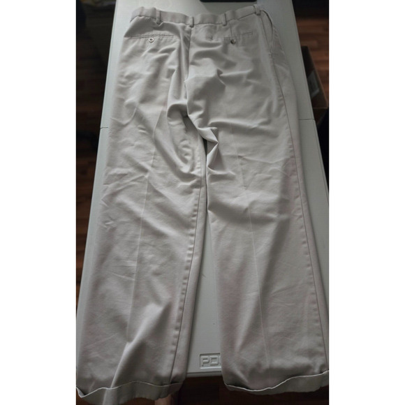 Dockers Pants Men 34x34  Tan D4 Relaxed Fit Flat Front Stretch Khakis‎ - Picture 4 of 6